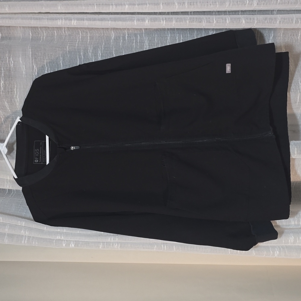 Figs Black Bellery Scrub Jacket Size XXL Black